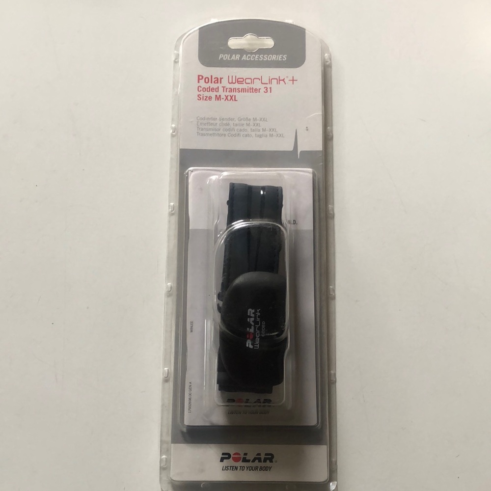 Polar heart rate monitor wearlink transmitter M—XXL